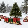 Christmas Iron Train Decor with Gift-Shaped Carriages - 4 of 4