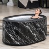 SaluSpa Glacial Dip – Cold Plunge Inflatable Tub, Black Marble, Year-Round Use - 3 of 4