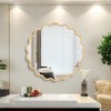 Vynxaria 42" Solid Wood Wavy Natural Vanity Mirror - Modern Wall Decor for Bathroom, Bedroom, Living Room, Dining Room & Entryway - 2 of 4