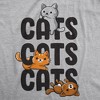 Womens Cats Cats Cats T Shirt Funny Pet Kitty Lover Tee - Crazy Dog Women's T Shirt - 2 of 4
