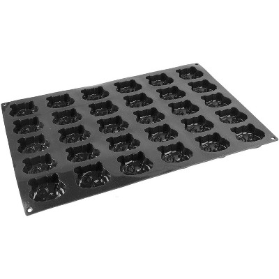 Sasa Demarle FX 01001 Flexipan Inspiration Baking Mat with 30 Panda Head Cavities, Each Cavity: 2-1/2 Inch x 3 Inch x 1 Inch High