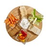 Slickblue Rubberwood Lazy Susan, 15” Diameter - Smooth Turntable for Dining & Kitchen Use - 2 of 4