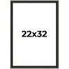 PosterPalooza | Antique Black Picture Frame - UV Acrylic, Foam Board Backing, Hanging Hardware - 2 of 4