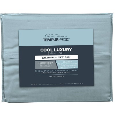 Ether Blue King Cotton Luxury Sheet Set