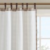 Plaid Faux Leather Tab Top Curtain Panel with Fleece Lining(Only 1 Pc Panel) - 3 of 4