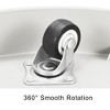 Unique Bargains Indoor Outdoor 13 Inch Round Plastic Rolling Flowerpot Dolly with Invisible Wheels 1 Pc - 3 of 4