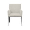Meridian Furniture,Reeves Chenille Fabric Dining Chair, Set of 2 - 3 of 4