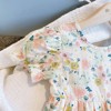 MyKids-USA Baby Girl Floral Print O-Neck Puff-Sleeved Short Dress - 4 of 4