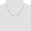Black Bow Jewelry 1mm 14k White Gold Solid Wheat Chain Necklace - 2 of 4