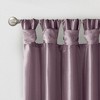 Gracie Mills Elroy Twist Tab Lined Faux Silk Window Curtain Panel - 2 of 4