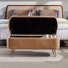 NicBex Storage Bench Storage Organizer Ottoman Toy Box Storage Upholstered Padded for Entryway Living Room, Bedroom - 3 of 4