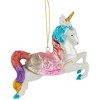 Northlight 4.25" Pastel Unicorn Glass Christmas Ornament - 3 of 4