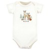 Hudson Baby Unisex Baby Cotton Bodysuits, Forest Animals 3-Pack - 3 of 4