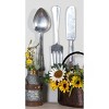 Bayberry Lane Silver Aluminum Traditional Kitchen Utensils Wall