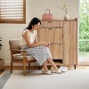Acekool 4-Tier Shoe Storage Cabinet with 3 Flip Drawers & 2 Slide Drawers, Adjustable Shelves - 4 of 4