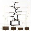 SEVOBAL Planter Stands and Holders S Shaped Indoor Stable Structure DIY Plant Holder Multi Flower Stands for Home, Brown, 33.86"*5.12"*68.5" - 2 of 4