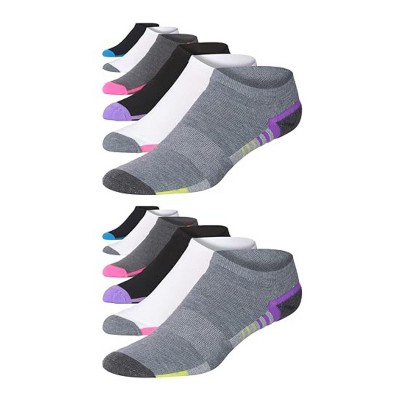JAMES FIALLO Men's 12-Pairs Performance Low Cut Classic Colored Dynamic Accent Highlight Athletic Sport Socks