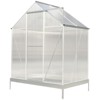 CAVINAS 6.3'*4.2'*7' Durable Polycarbonate Greenhouse Walk-in Greenhouse Kit with Rain Gutter for Backyard - 2 of 4