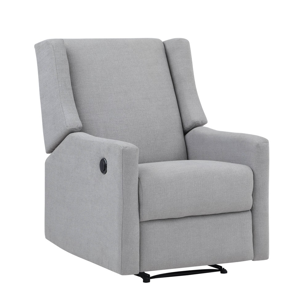 Suite Bebe Pronto Power Recliner Accent Chair - Oyster Gray Fabric