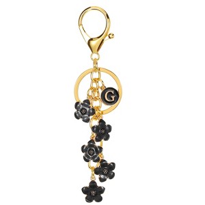 Unique Bargains  Metal Small Beautiful Personalized Flower Keychain for Handbag Purse - 1 of 4