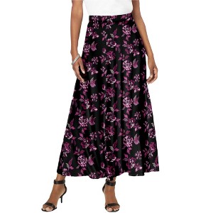 Roaman's Ultrasmooth Fabric Maxi Skirt - 1 of 4