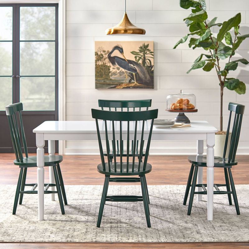 Set of 2 Venice High Back Contemporary Windsor Dining Chairs - Buylateral, 4 of 12