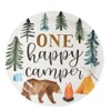 Blue Panda 80 Pack Camping Party Plates for One Happy Camper Birthday Decorations, 1st Birthday Party Supplies, Disposable Dinnerware Plates, 9 In - 3 of 4