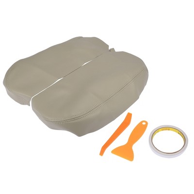 Unique Bargains 1 Pair Car Center Console Lid Armrest Cover Protector for Acura MDX 07-13 Beige