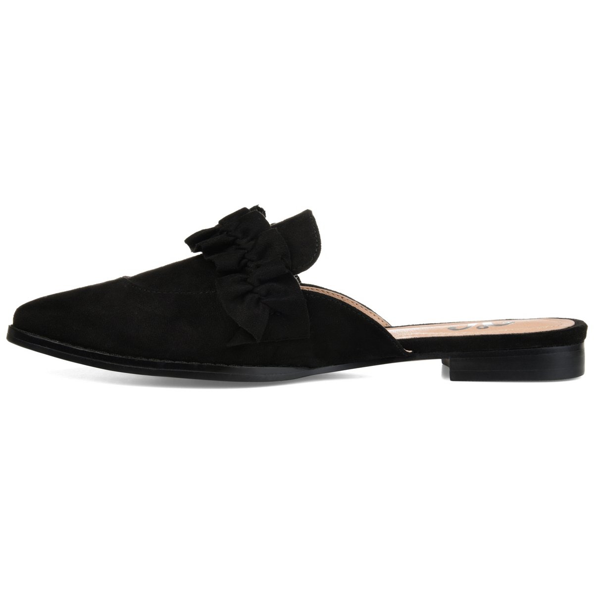 Женские сабо Journee Collection Women's Kessie Slip On Pointed Toe Mules Flats Black 8 — фото 2