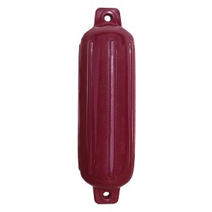 Taylor Made Storm Gard 5.5" x 20" Inflatable Vinyl Fender - Burgundy 252053 Boat Equipment. - 1 of 1