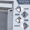 TackView Outdoor Storage Cabinet & Potting Bench Table with Metal Top - 3 of 4