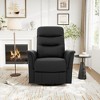 270° Swivel Recliner Massage Sofa Nursery Rocker Glider Accent Chair Leisure Lounge Chair with Adjustable Backrest & Side Pocket - ModernLuxe - 2 of 4
