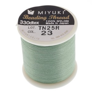 John Bead Miyuki Nylon Beading Thread B Green Mint 55 Yards (50m) for DIY Jewelry Making - 1 of 1