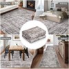 Soft Vintage Distressed Low Pile Washable Large Indoor Area Rug for Living Room Bedroom Dining Room - 4 of 4