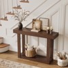 46-Inch Wooden Console Table, Narrow Farmhouse Accent Table for Entryway, Hallway, Foyer, or Living Room – Rectangular Design for Rustic Home Décor - 2 of 4