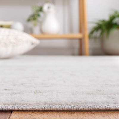 Palma Beige and Green Stain-Resistant Rectangular Area Rug