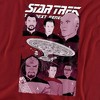 Star Trek Captain And Crew Adult T-Shirt Cardinal - 2 of 4