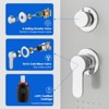 Itopfox Luxury Shower Panel Tower with Rainfall Showerhead, Body Jets, Handheld Sprayer, and Tub Spout - cUPC Certified Stainless Steel Design - 2 of 4