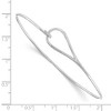 Black Bow Jewelry Rhodium Plated Sterling Silver & Diamond Accent Hook Bangle Bracelet - 3 of 4