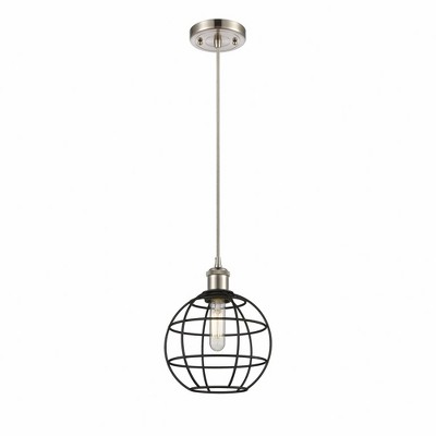 Lake Placid - 1 Light Cord Hung Pendant In Industrial Style-10.25 Inches Tall and 8 Inches Wide