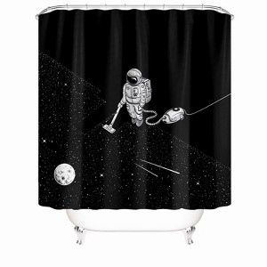 Sitting Skull Shower Curtains for Bathroom Waterproof Fabric Bath Curtain Durable Soft Stylish Bathroom Decor 72x72 Inch - 1 of 1