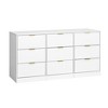 63'' Wooden 9-Drawer Dresser with Large Deep Drawers and Multi-purpose and Modern Design - 3 of 4