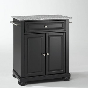 Alexandria Gray Granite Top Portable Kitchen Island/Cart - Crosley - 1 of 4