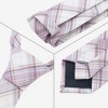 INSPIRE CHIC Plaid Woven Self-tied Striped Skinny Necktie 2.8" for College Graduation Campus 1 Pc - 3 of 4