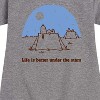 - Peanuts - Life Is Better Under The Star Graphic Short Sleeve Fleece Dress - 2 of 4