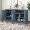 60" Sideboard Buffet Cabinet with Adjustable Shelves, Handles, MDF Storage Cabinet for Kitchen, Dining Room - 4 of 4