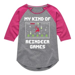 Girls' - Instant Message - My Kind Of Reindeer Games Christmas - 1 of 4