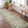 Entryway Runner Rug, Washable Ultra-Thin Non-Slip Vintage Farmhouse Accent Carpet, Indoor Floor Mat for Hallway,Kitchen,Bathroom,Laundry - 2 of 4