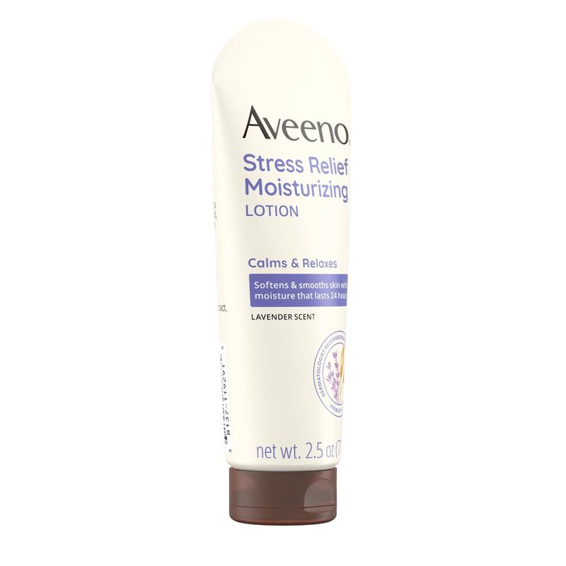 Aveeno Stress Relief Moisturizing Body Lotion with Lavender Scent, Natural Oatmeal to Calm and Relax, 6 of 12