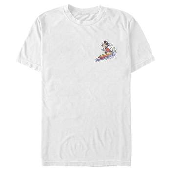 Men's Mickey & Friends Distressed Pocket Surfer T-Shirt